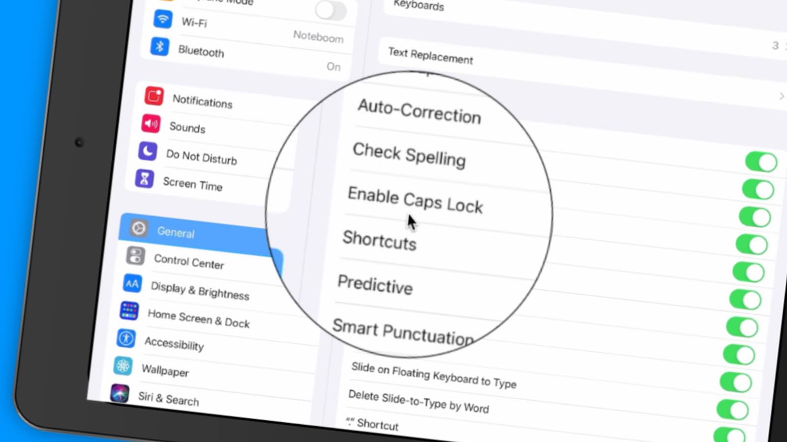 iPad Learn how to enable Caps Lock and lock the Shift Key to type in