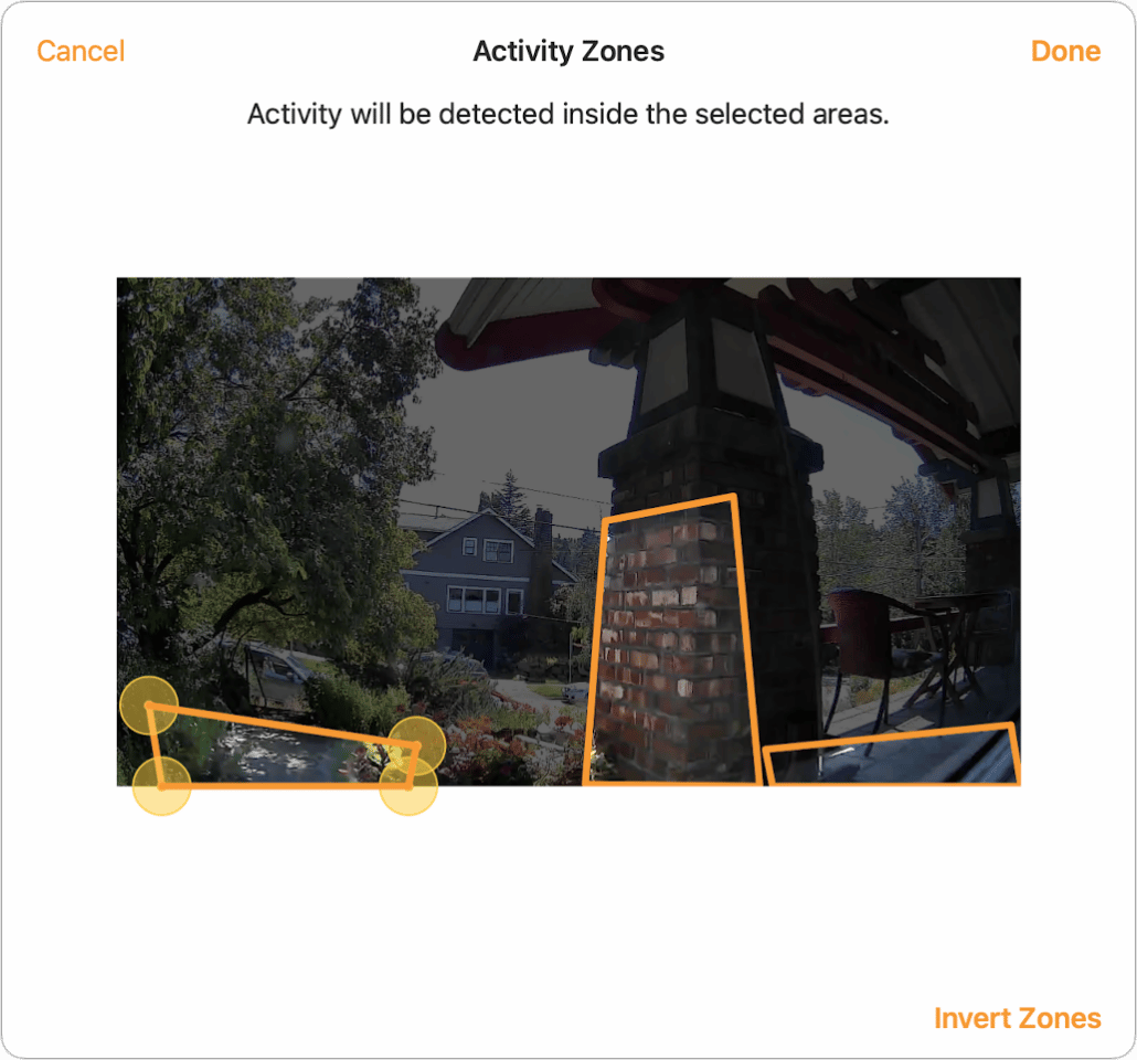 How to set up security camera activity zones in Apple’s Home app Dans